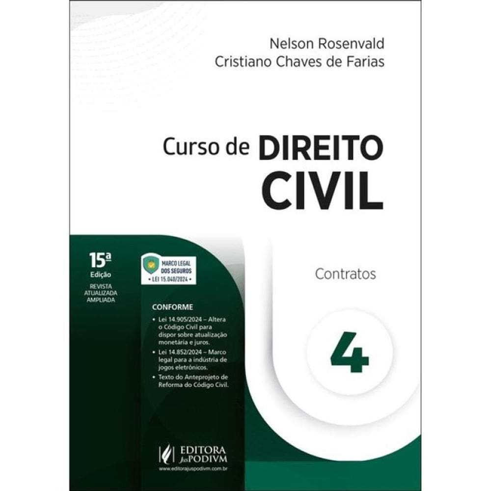 Curso De Direito Civil - Contratos - 2025 - Vol. 4