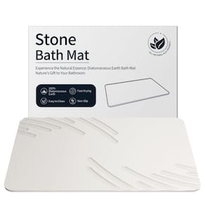 Tapete de banho de pedra ZIKIBL Diatomaceous Earth Super Absorbent