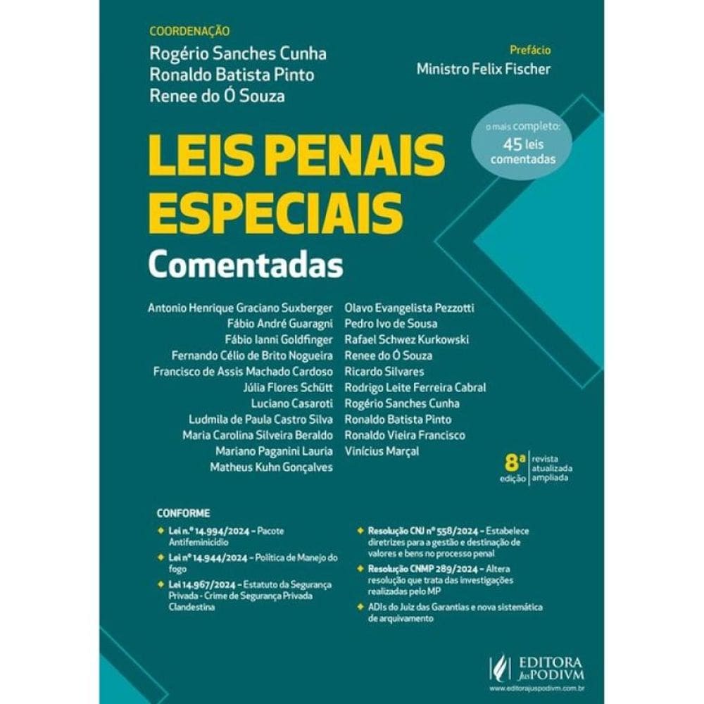 Leis Penais Especiais Comentadas - 2025