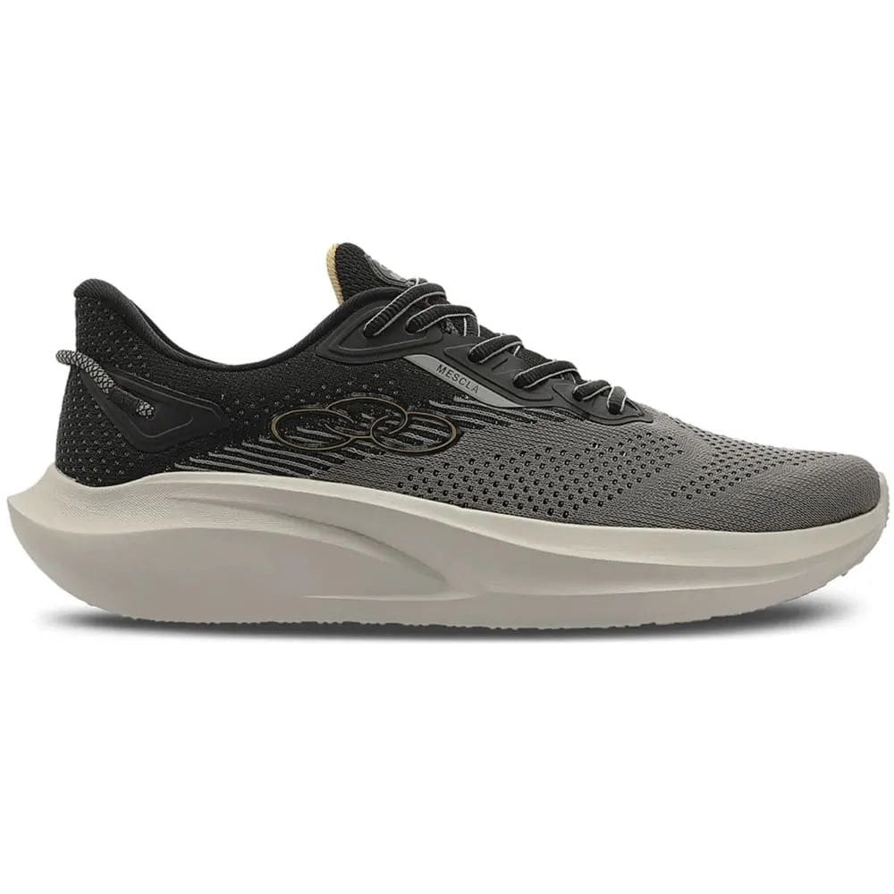 Tênis Esportivo Olympikus Mescla Preto e Cinza Masculino