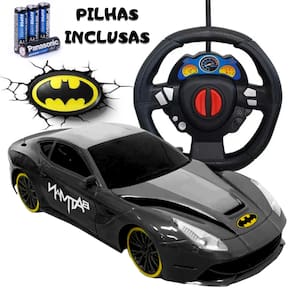 Carrinho de Controle Remoto Batman Autoracing Controle Volante