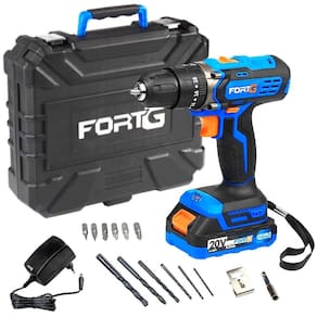 Furadeira Parafusadeira de Impacto 3/8 Pol. 20V com Maleta