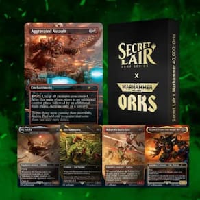 Jogo de cartas MTG Secret Lair Warhammer 40.000 Orks Foil Edition
