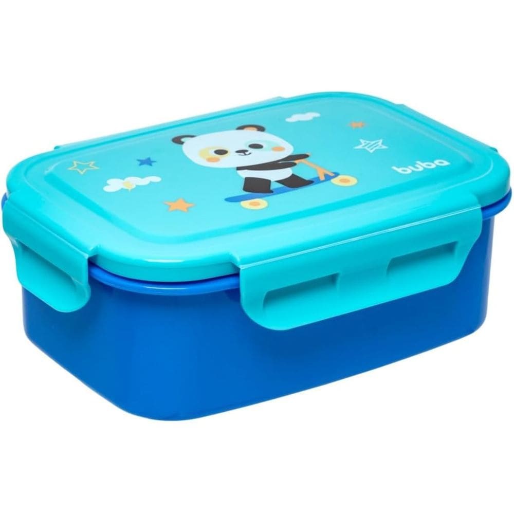 Lancheira Marmitinha Bento Box 600ml com Divisória Tampa Pote Infantil Escola Passeios Buba
