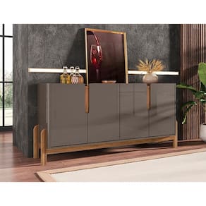Buffet Lizz 1.70 Cinza Perola/Cedro - Casa D Móveis