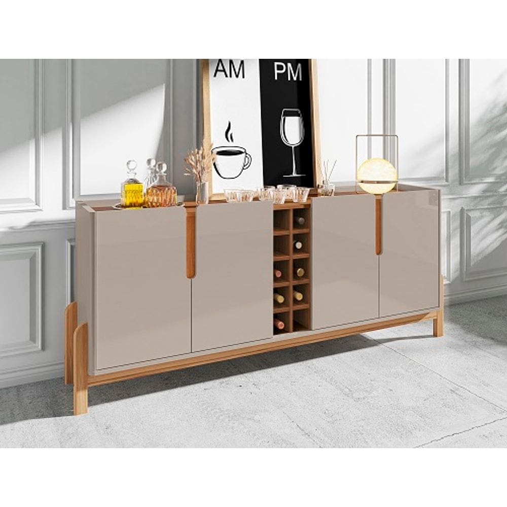 Buffet Lizz 1.90 Off White/Cedro - Casa D Móveis