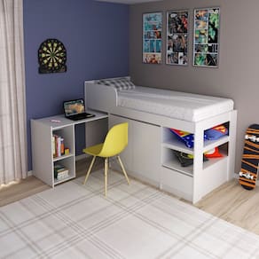 Cama Solteiro Multifuncional CM8021 Tecnomobili