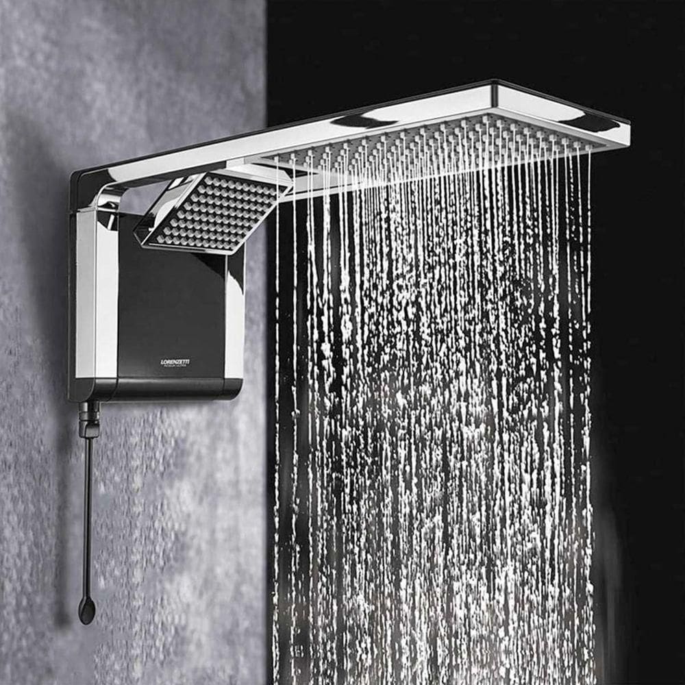 Chuveiro Eletrônico Lorenzetti Acqua Duo Multitemperatura 7800w 220v Black E Cromado único