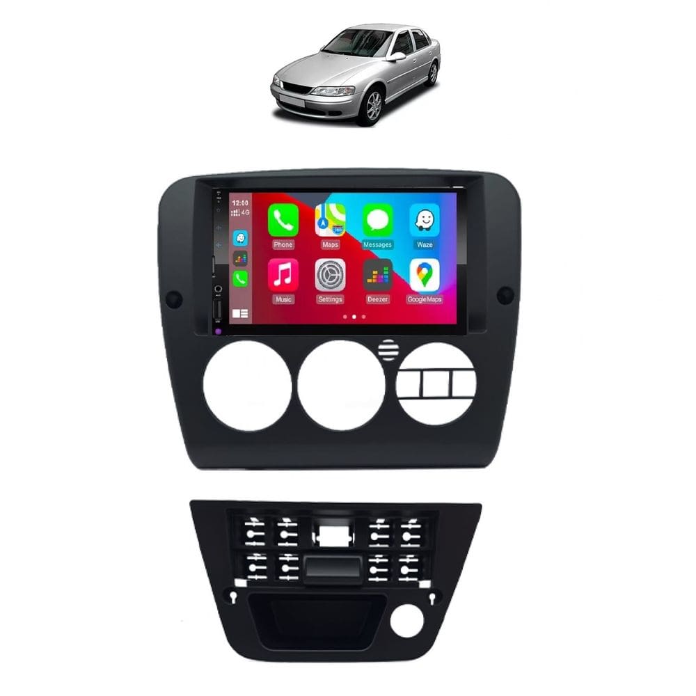 Kit Multimídia Vectra 96 / 05 Ar Digital 7 Pol CarPlay AndroidAuto - FirstOption 8100