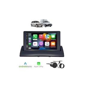 Kit Multimídia Uno Mille Fiorino 94 a 2013 Mold Preta 7 Pol CarPlay AndroidAuto - FirstOption 8100