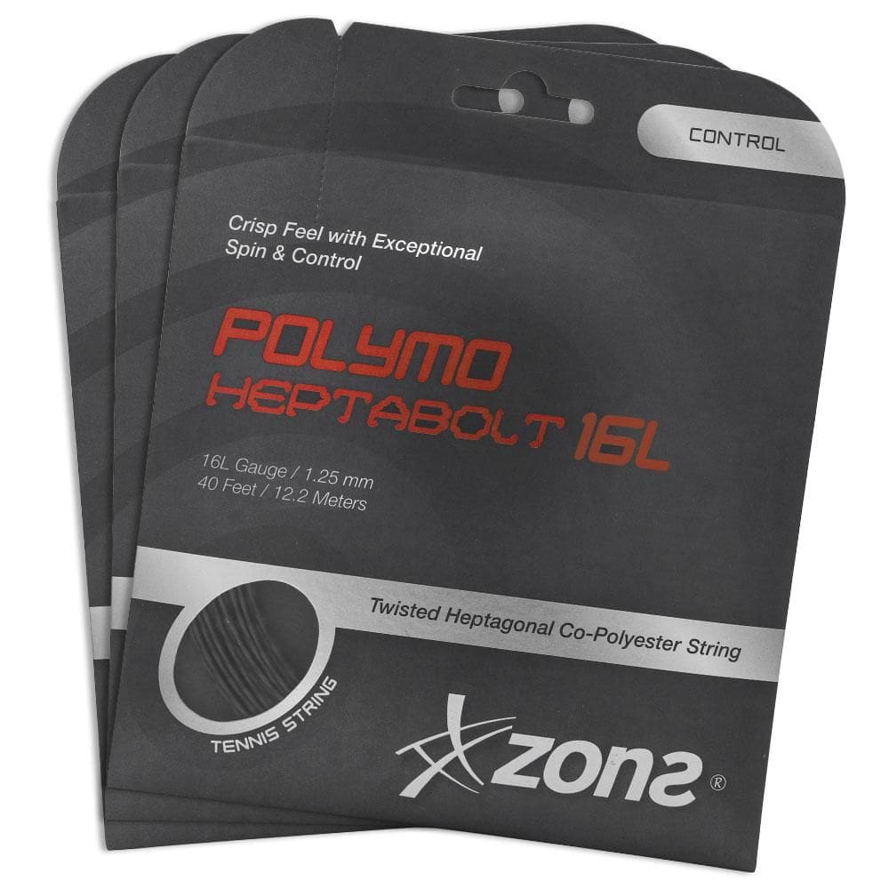 Corda Zons Heptabolt 16L 1.25mm Pack com 03 Unidades - Preta