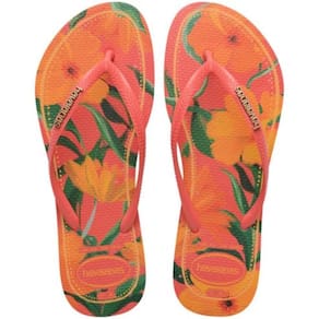Chinelo Havaianas Slim Tropical Feminino - Coral