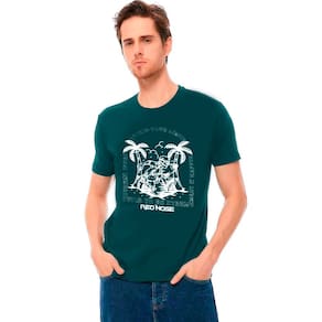 Camiseta Masculina Red Nose Caveira