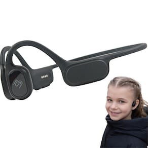 Fones de ouvido FlowMotion Versa Kids Open-Ear, pretos