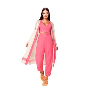 Calça Feminina Pantalona Linho