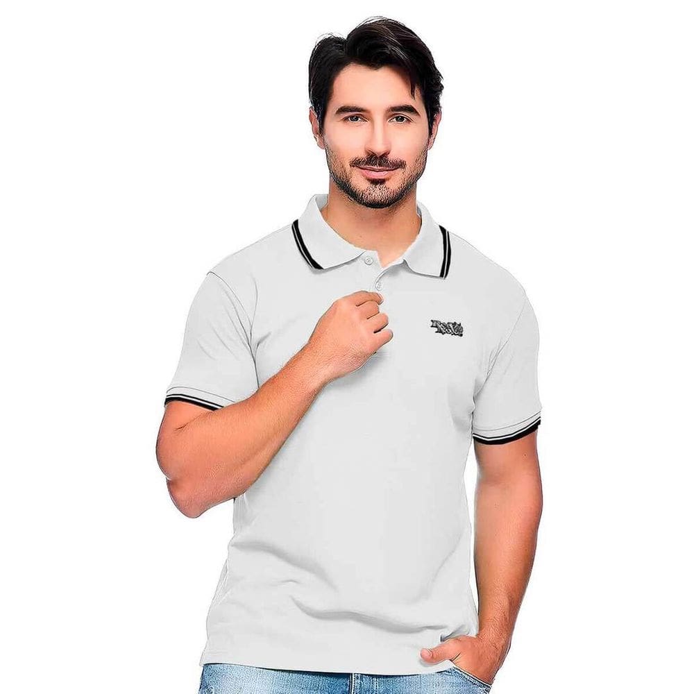 Polo Masculina Red Nose Logo Bordado