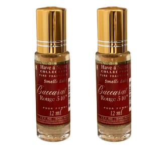 Óleo de perfume E de B Baccarat Rouge 540 12 ml unissex (pacote com 2)