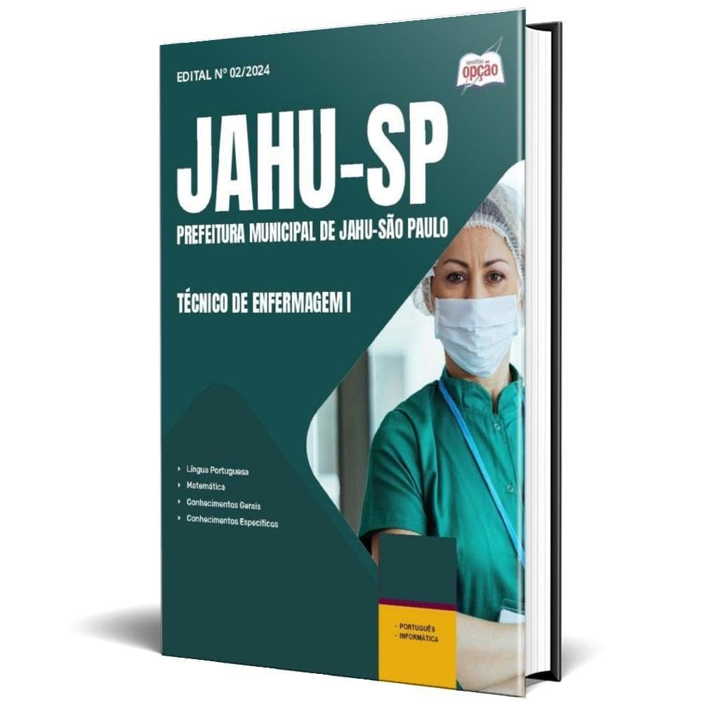 Apostila Prefeitura De Jahu Sp 2025 - Técnico Enfermagem I