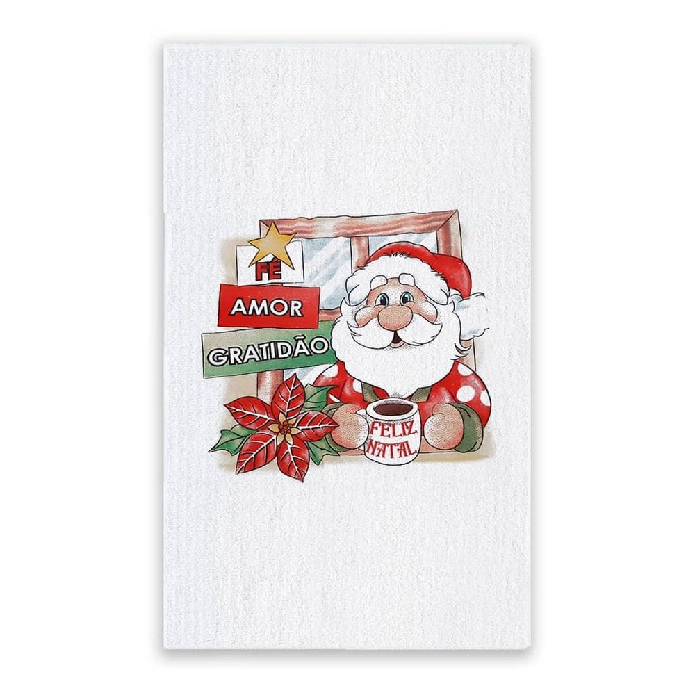 Pano de Prato Natal Gigante Algodão 75cm x 52cm