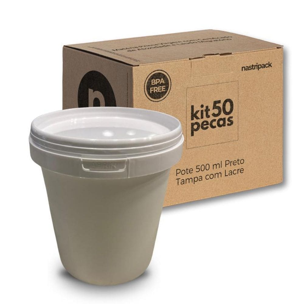 Pote Para Slime - Kit Com 50 Pçs