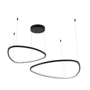 Lustre Pendente Orgânico 2 triangulo 60 e 80 cm 3k