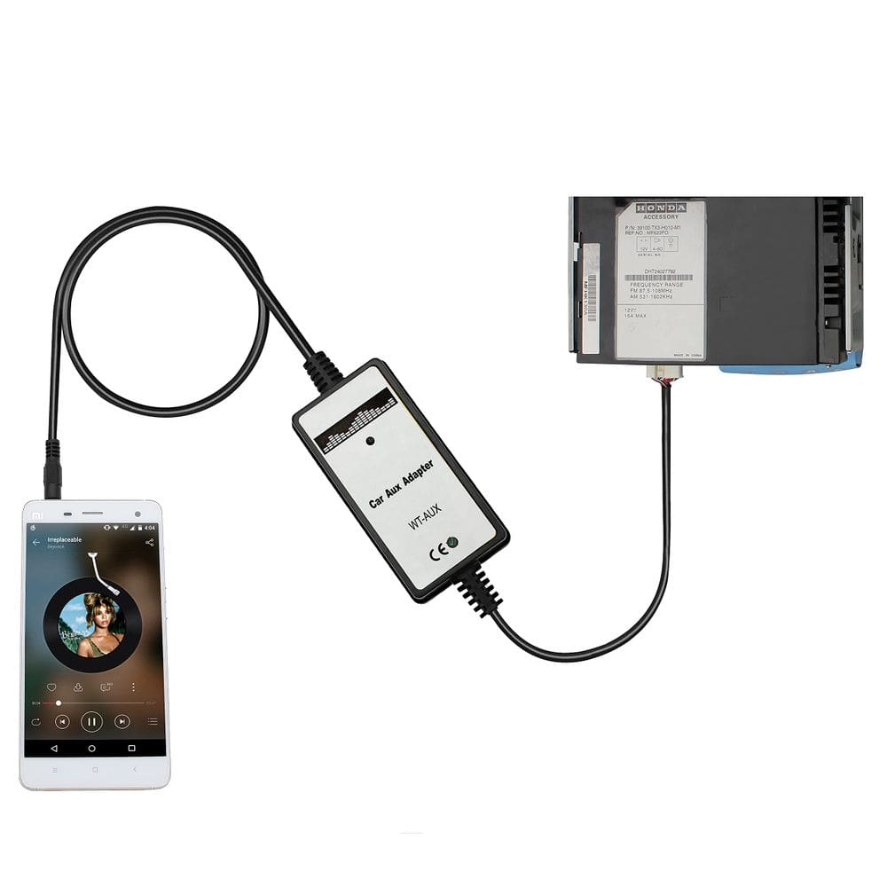 Adaptador AUX Yomikoo Car Audio Cabo AUX de 3,5 mm para Honda