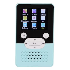 Leitor de MP3 GOWENIC Slim Classic 1,8" com tela colorida BT 4.2 azul