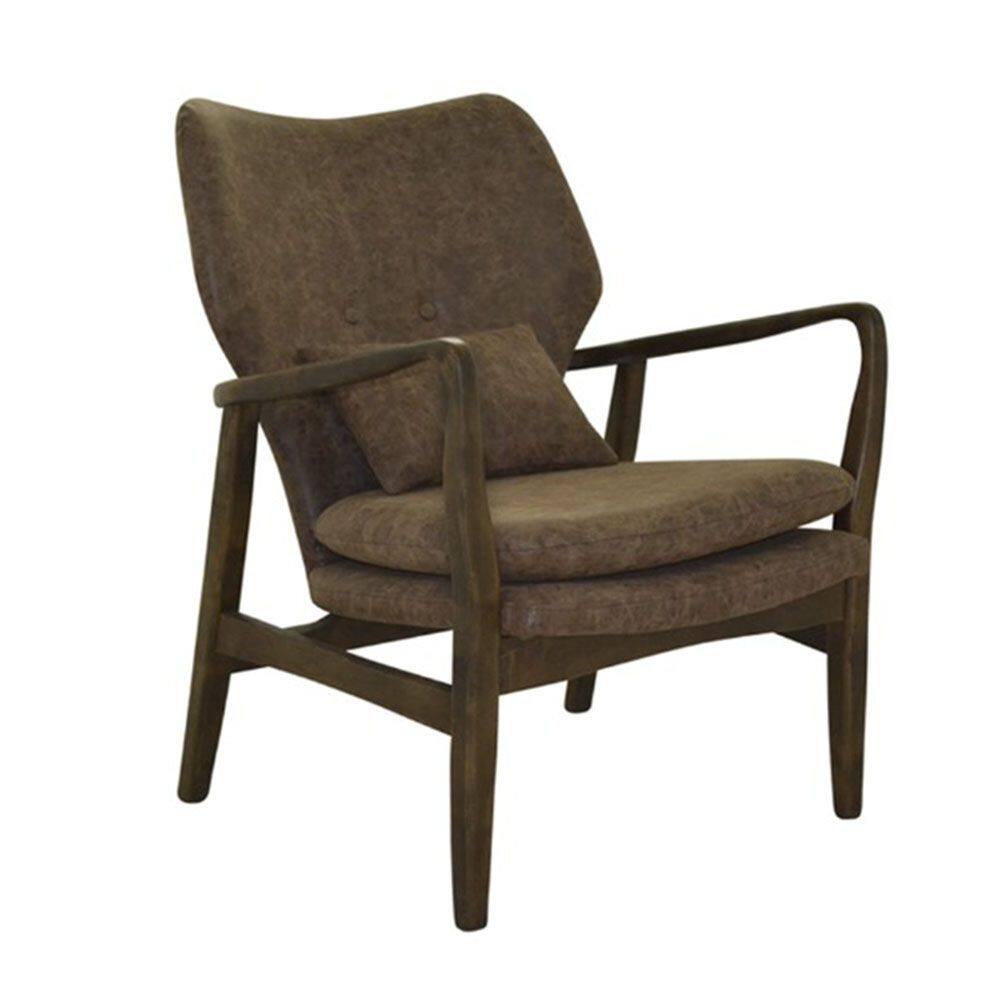 Poltrona Cibelle - PU Marrom Vintage