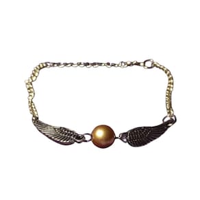 Pulseira Harry Potter Pomo De Ouro Luxo Glamour Exclusivo