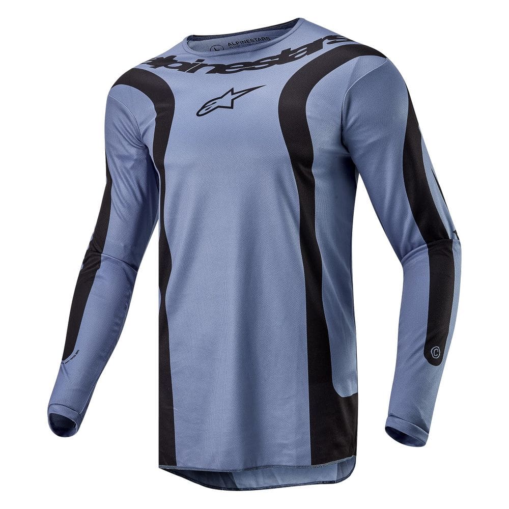 Jersey Alpinestars Fluid Lurv azul claro/preto para homens