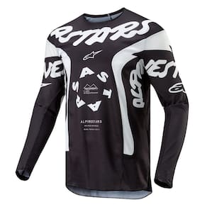 Jersey Alpinestars Racer Hana preto/branco para mulheres