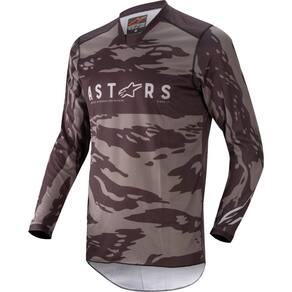 Jersey Alpinestars Racer Tactical preto/cinza para homens 2XL