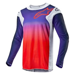 Jersey Alpinestars Racer Hoen cinza claro/laranja quente/preto L