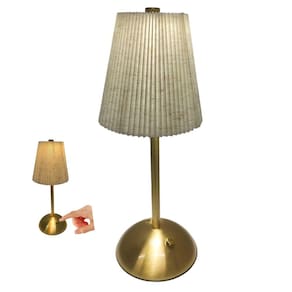 Lumianaria de Mesa Abajur 3 Tons LED Controle de Intensidade Bateria Recarregavel USB Quarto Cabeceira Trabalho Home Office Estudo Decoraçao