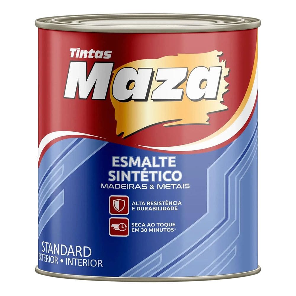 Esmalte Sintético Brilhante Platina Maza 225ml Alta Cobertura