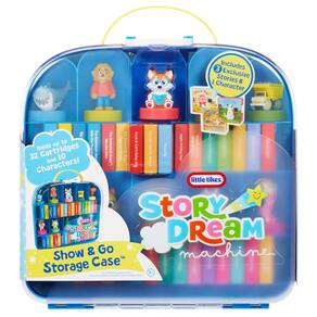 Estojo de armazenamento Little Tikes Story Dream Machine com livros 3+