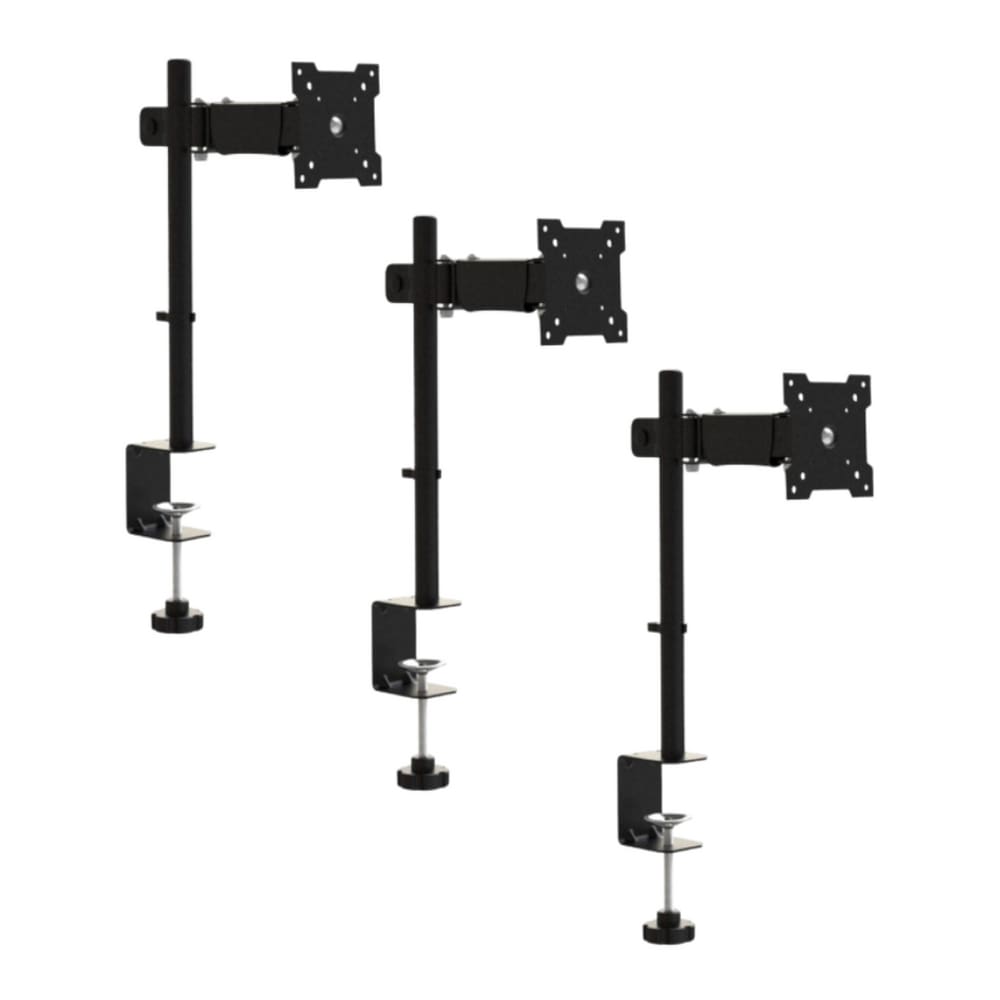 Suporte Articulado para Monitor LED e LCD de 13`` a 27” Preto Brasforma BM812  Preto - 3 Unidades