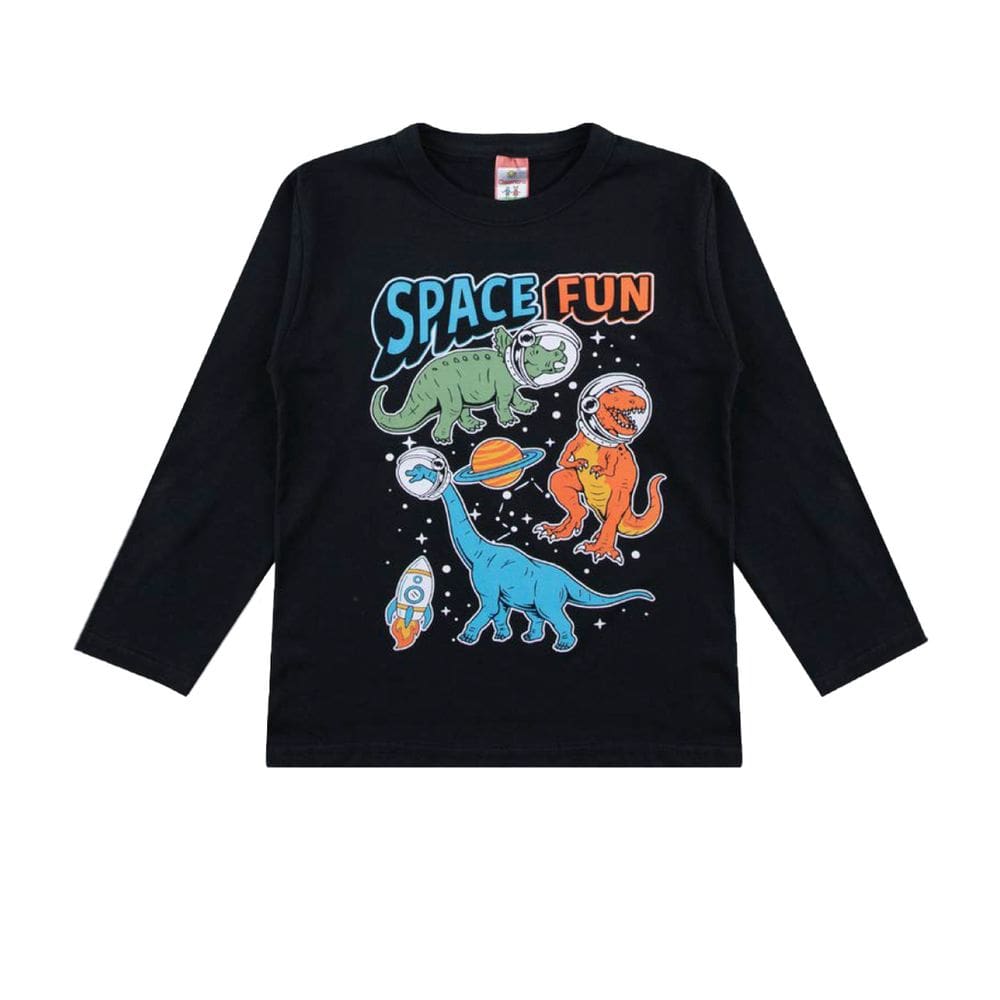 Camiseta Infantil Menino Manga Longa Vários Modelos