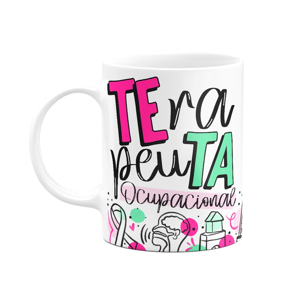 Caneca profissões - Terapeuta ocupacional - 325ml branca -M2