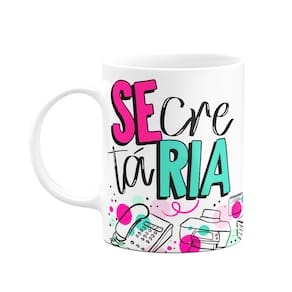 Caneca profissões - Secretária - 325ml branca