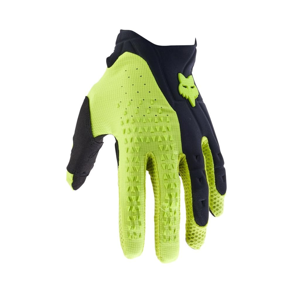 Luva de motocross Fox Racing PAWTECTOR Preta/Amarela Tamanho M