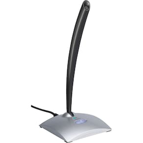 Microfone de mesa USB Logitech (preto/prata)