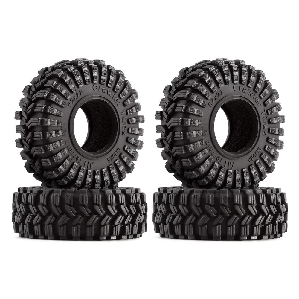 Pneus INJORA Super S5 King Trekker 1.0 para 1/18 TRX4M 1/24 RC
