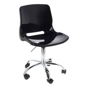 Cadeira De Escritorio Quarto Plastico E Aco 77x46x45cm Preto