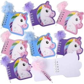 Conjunto de caderno e canetas ArtCreativity Unicorn para crianças (12 conjuntos)