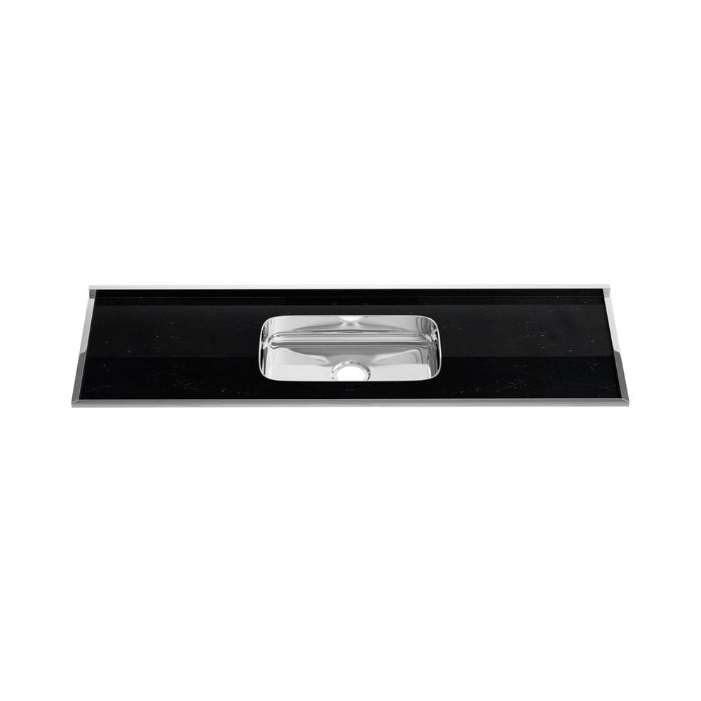 Pia de Laminado 1,60m Forminox Preto