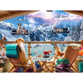 Quebra-cabeça Ceaco Ski Chalet 300 peças
