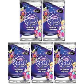 Jogo de cartas colecionável Lot 5 Booster Packs My Little Pony