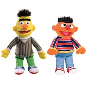 Pacote duplo de animais de pelúcia GUND Sesame Street Bert/Ernie 35 cm
