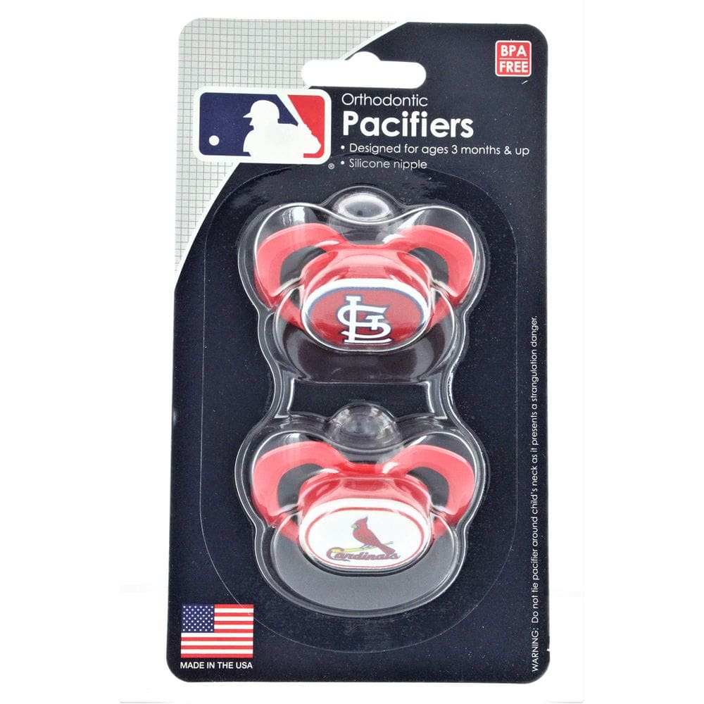 Pacote com 2 chupetas Baby Fanatic MLB St. Louis Cardinals